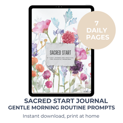 Morning Routine 7 Days Sacred Start - Physical Copy