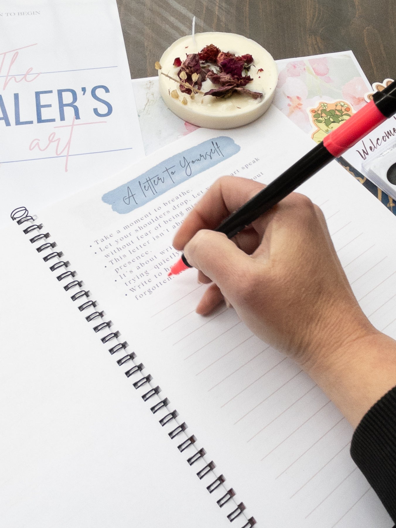 The Healer’s Art Workbook Luxury Kit | Making Space for Healing Through Creative Expression